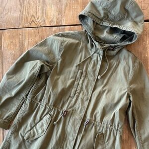 Madewell Olive Green Hooded Jacket